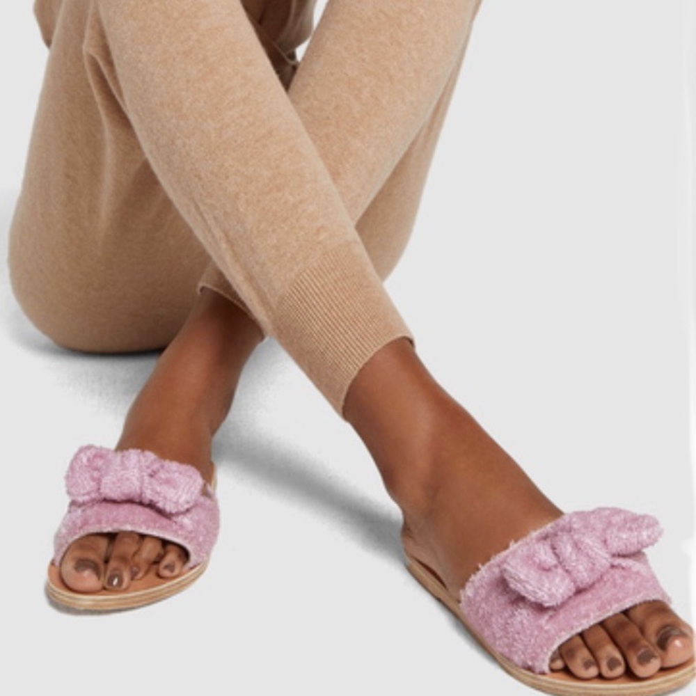 NWT Ancient Greek Sandals Terry Bow Lilac, Sz 36